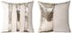 A & B Home 2-Piece Beige/Silver Throw Pillow Set-2