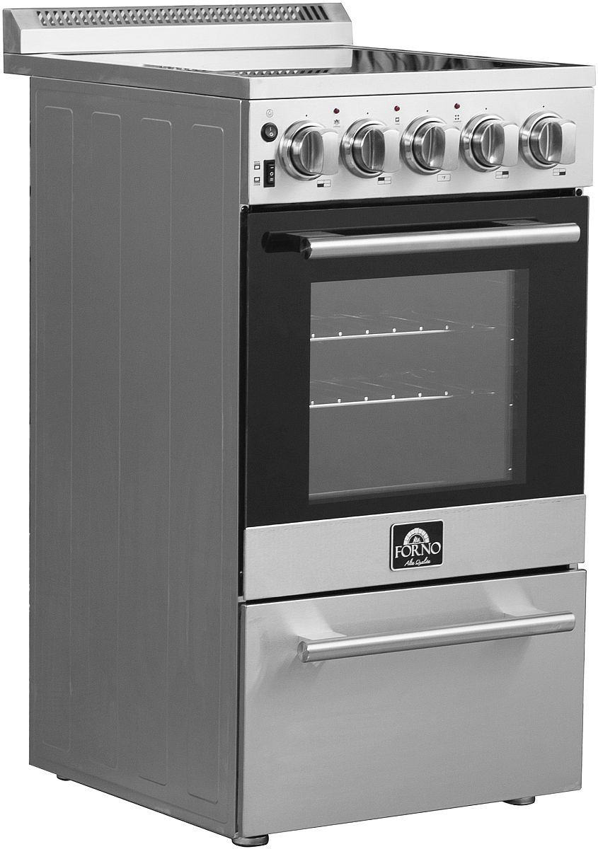 Forno 20-Inch Pallerano Electric Range With 4 Burners In Stainless