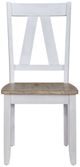 Liberty Furniture Lindsey Farm Sandstone/Weathered White Splat Back Side Chair-2