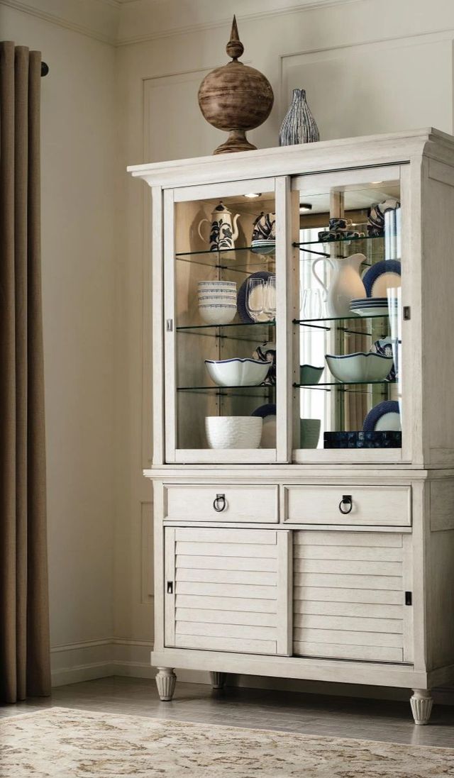 American Drew® Grand Bay Haystack White Display Cabinet-1