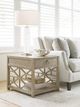 Hammary® Vista Oyster Biscane Drawer End Table-1