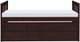 Mazin Furniture Rowe Rich Espresso Twin Captain Bed with Trundle-2