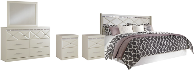 Signature Design by Ashley® Dreamur 5-Piece Champagne King/California King Panel Headboard Set-0