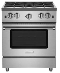 BlueStar® RNB Series 30" Stainless Steel Pro Style Natural Gas Range