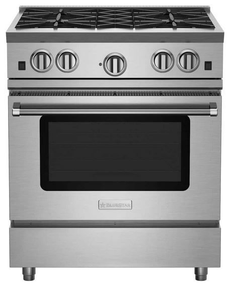 BlueStar® RNB Series 30" Stainless Steel Pro Style Natural Gas Range