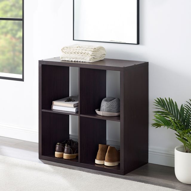 Linon Cody Espresso 4-Cube Storage Cabinet-2