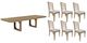 Parker House® Escape 7-Piece Glazed Natural Oak/Mirage Mist Dining Set-0