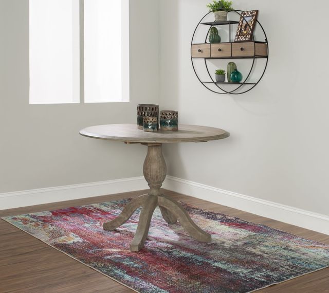 Linon Torino Gray Wash Drop Leaf Dining Table-2