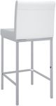 Inspire™ Porto White/Chrome 26" Counter Stool, Set Of 2-2