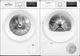 Bosch 300 Series White Front Load Washer & Electric Dryer Laundry Pair-0