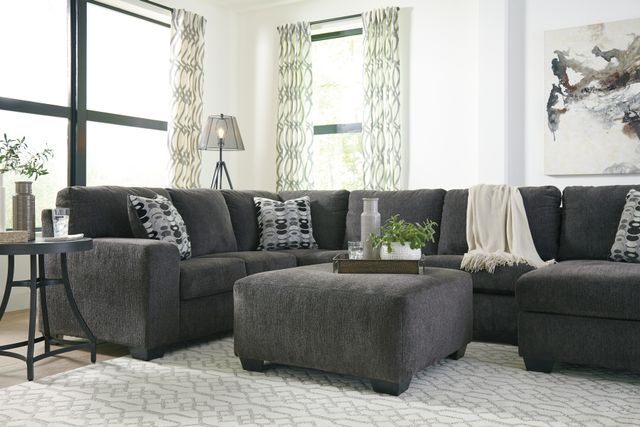 Signature Design by Ashley® Ballinasloe Smoke Oversized Accent Ottoman-3