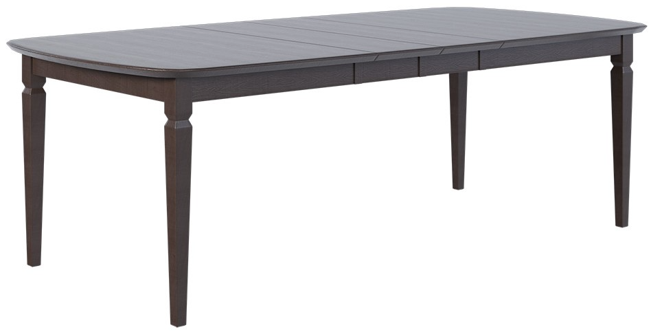 Country View Woodworking Customizable Ann Arbor Sap Cherry Top Dining Table with 2-Leaves and Brown Maple Base