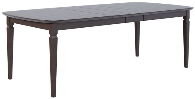 Country View Woodworking Customizable Ann Arbor Sap Cherry Top Dining Table with 2-Leaves and Brown Maple Base-0