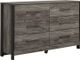 Signature Design by Ashley® Cazenfeld 4-Piece Black/Gray Queen Panel Bed Set-2