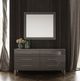 VIG Furniture Modrest Splendor Gray Slatted Slatted Mirror-4