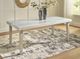Signature Design by Ashley® Karmenton Marble Top Rectangular Dining Table with Bisque Base-1