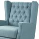 Olliix by Madison Park Blue Maxwell Button Tufted Wing Chair-2