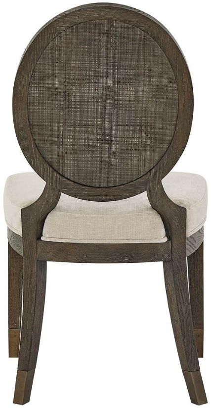 Universal Explore Home™ Montclair Cocoa/Silken Fog Oval Side Chair-3