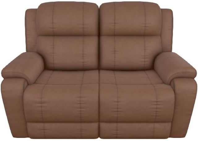 La-Z-Boy® Dorian Mocha Leather Manual Reclining Loveseat-1
