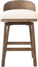 Four Hands Cloris Thames Cream Swivel Bar and Counter Stool-1