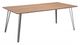 Zuo® Modern Perpignan Brown Dining Table with Silve Metal Legs-0