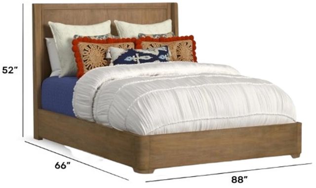 Flexsteel® Normandy Driftwood Queen Panel Bed-3