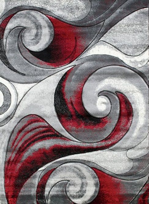 Furniture of America® Niksar Red 5'x7' Area Rug-0