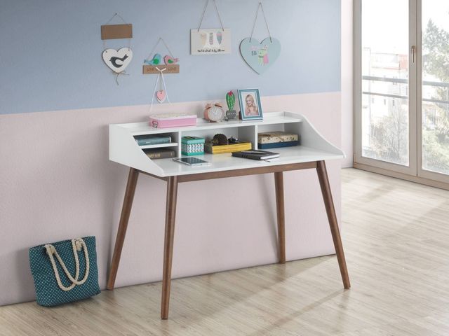 Coaster® Percy Grey 4-Compartment Writing Desk-2