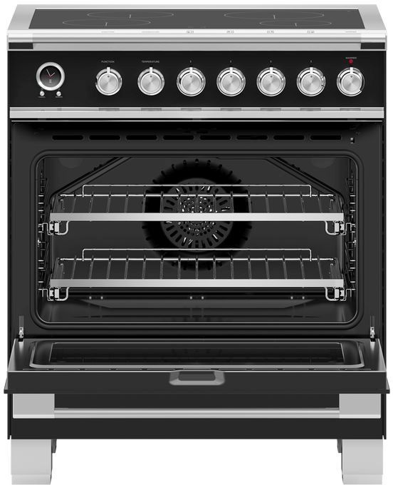 Fisher & Paykel Classic Series 9 30" Black Pro Style Induction Range-1