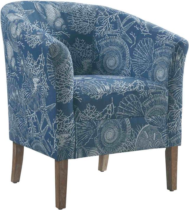 Linon Simon Club Denim Accent Chair-0