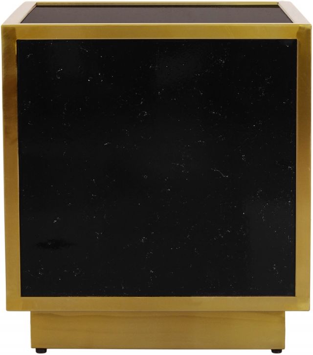 Meridian Furniture Glitz Black Faux Marble End Table-2