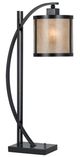Cal® Lighting & Accessories Mica Beige/Iron Table Lamp-0