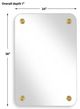 Uttermost® Hamrick Accent Mirror with Brass Medallion Accents-2