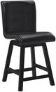 Mazin Furniture Hillshaw Dark Brown Swivel Counter Chair-0