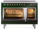Ilve® Nostalgie II Series 48" Emerald Green Pro Style Induction Range-1