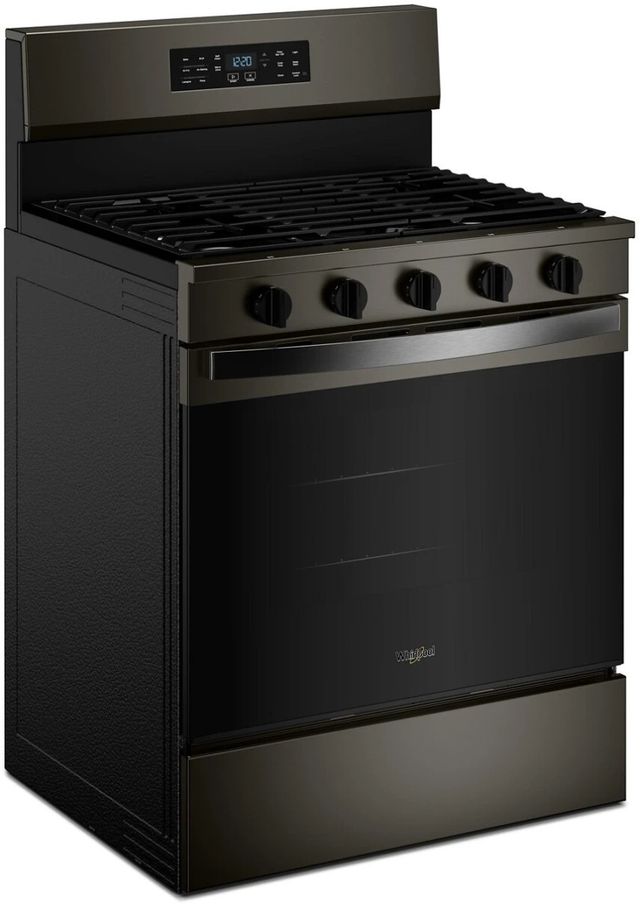 Whirlpool® 30" Black Stainless Steel Freestanding Gas Range with Air Cooking Technology-4