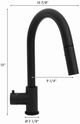 ZLine Autograph Edition Gemini Matte Black Touchless Kitchen Faucet-5