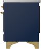 Ilve® Majestic III 36" Midnight Blue Pro Style Induction Range with Solid Door and Copper Trim-4