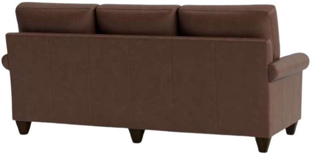 Bassett® Furniture Customizable True Custom® Leather Roll Arm Sofa-3