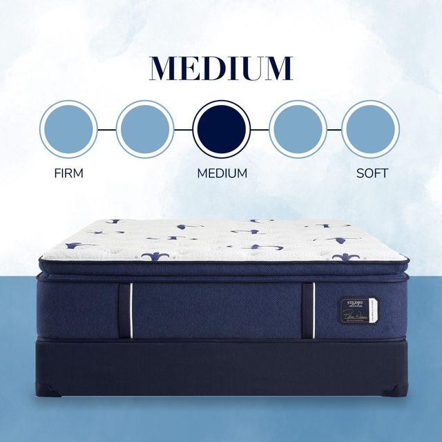 Stearns & Foster® Studio Wrapped Coil Medium Euro Pillow Top Split King Mattress, Includes 2 Pieces-3