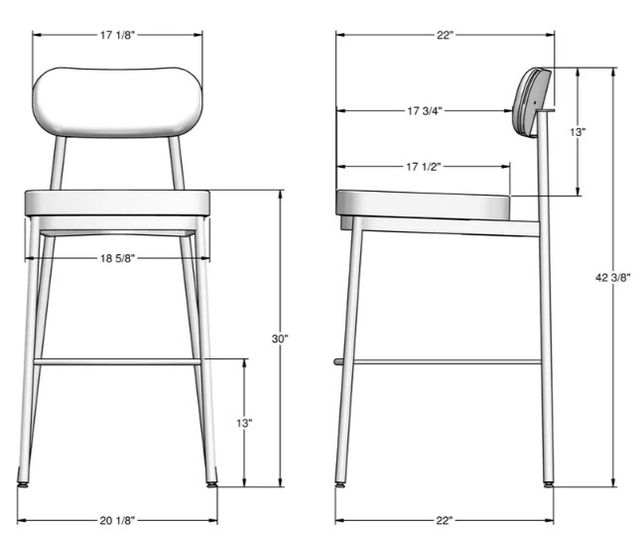 Amisco Customizable Orly Bar Stool-2