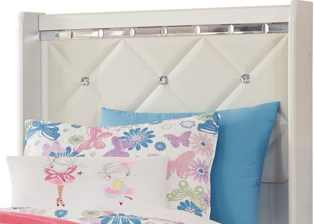Signature Design by Ashley® Dreamur 4-Piece Champagne Twin Panel Headboard Bed Set-1