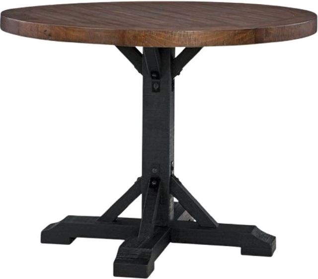 Signature Design by Ashley® Valebeck Rustic Black/Rustic Brown Counter Height Dining Table-0