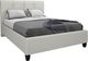 Beaudoin Customizable Lucas King Upholstered Platform Bed with Woodland Footboard-0
