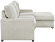 Homelegance® Morelia 2-Piece Beige Right-Arm Facing Pull-Out Sleeper Sectional and Chaise-3