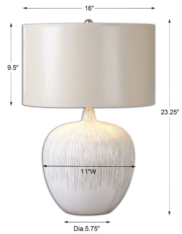 Uttermost® Georgios Aged Ivory Table Lamp-2