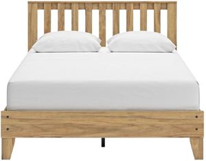 Signature Design by Ashley® Bermacy Light Brown Queen Platform Panel Bed