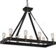Uttermost Marlow 8 Light Antique Bronze  Rectangle Chandelier-4