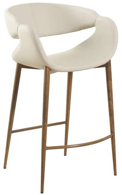 StyleCraft Taupe/Walnut Counter Stool-0