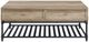 ACME Furniture Brantley Oak 2-Drawer Coffee Table with Sandy Black Base-1